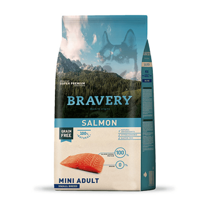 BRAVERY DOG ADULTO RAZA PEQUEÑA SALMON
