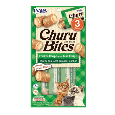 CHURU CAT BITES CHICKEN WRAPS ATUN 30G