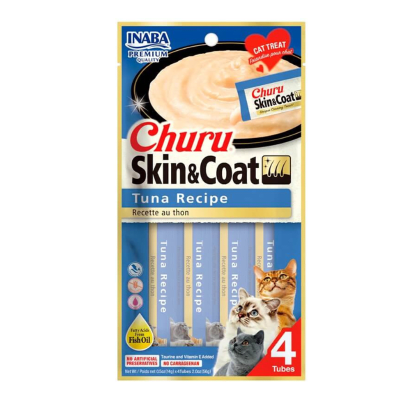 CHURU CAT SKIN & COAT 14GR X 4U