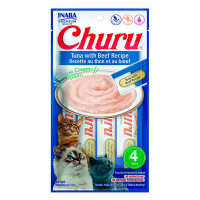 CHURU GATO ATUN CON CARNE 4U