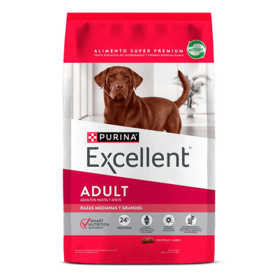 EXCELLENT ADULTO RAZA MEDIANA Y GRANDE 12KG