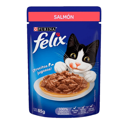 POUCH FELIX SALMON EN SALSA 85gr