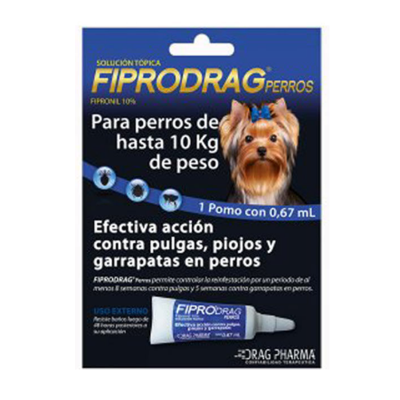 FIPRODRAG PERRO 0.67 ML HASTA 10 KG FIPRODRAG PERRO 0.67 ML HASTA 10 KG