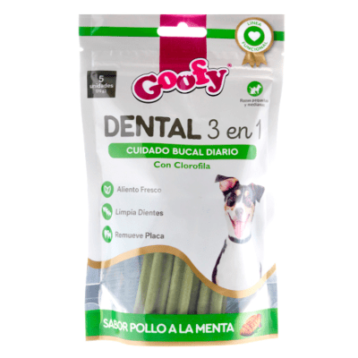 GOOFY DENTAL TRES EN UNO 5 UNIDADES 70G
