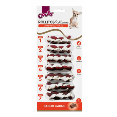 GOOFY ROLLITOS RELLENOS 7 UNIDADES 60g. GOOFY ROLLITOS RELLENOS 7 UNIDADES 60g.
