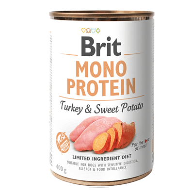 LATA BRIT CARE DOG MONO PROTEIN TURKEY & SWEET POTATO 400G
