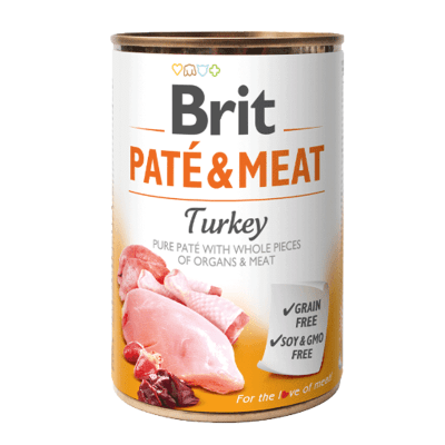 LATA BRIT CARE DOG PATE & MEAT TURKEY1
