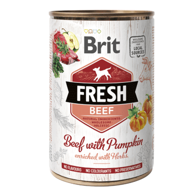 LATA BRIT FRESH DOG BEEF WITH PUMPKIN 400G LATA BRIT FRESH DOG BEEF WITH PUMPKIN 400G