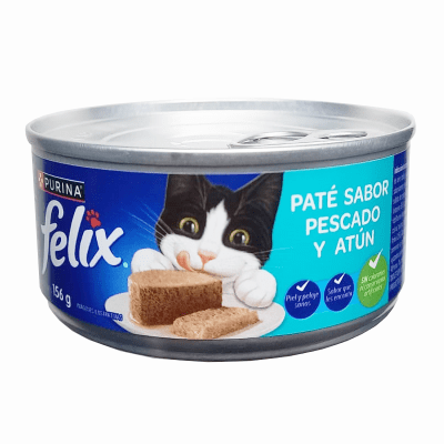 LATA FELIX  PATE SABOR PESCADO Y ATUN 156g LATA FELIX  PATE SABOR PESCADO Y ATUN 156g