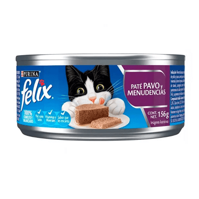 LATA FELIX PATE PAVO Y MENUDENCIAS 156gr LATA FELIX PATE PAVO Y MENUDENCIAS 156gr