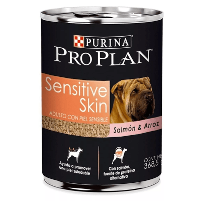 LATA PRO PLAN DOG ADULTO SENSITIVE SKIN & STOMACH 368gr