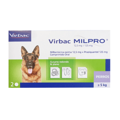 VIRBAC MILPRO PERRO 2 COMPRIMIDOS