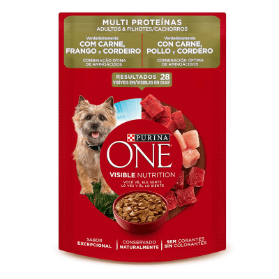 POUCH PURINA ONE DOG ADULTOS Y CACHORROS 85G
