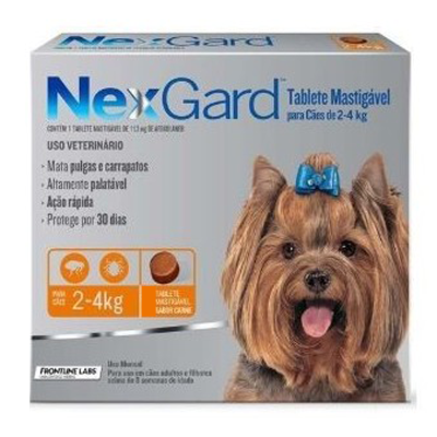 NEXGARD 11,3MG X 1COMPRIMIDO PERRO 2-4KG