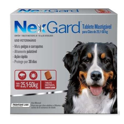 NEXGARD 136MG X 1COMPRIMIDO PERRO 25-50KG