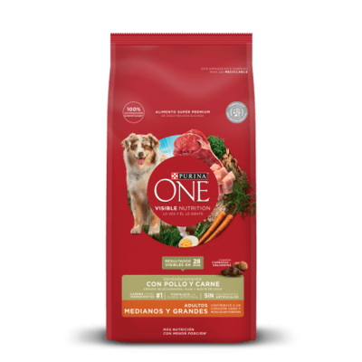 PURINA ONE ADULTO MEDIANO Y GRANDE POLLO CARNE PURINA ONE ADULTO MEDIANO Y GRANDE POLLO CARNE