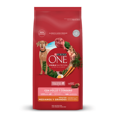 PURINA ONE ADULTO MEDIANO Y GRANDE POLLO CORDERO PURINA ONE ADULTO MEDIANO Y GRANDE POLLO CORDERO