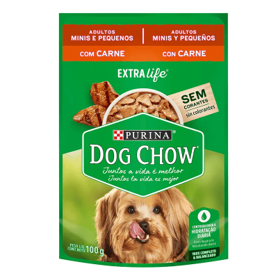 POUCH DOG CHOW ADULTO SB CARNE 100G