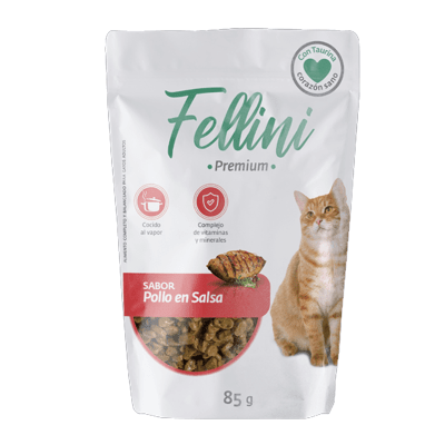 POUCH FELLINI POLLO EN SALSA 85G