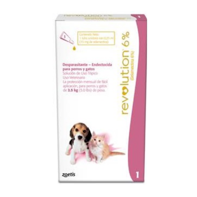 REVOLUTION 6% HASTA 2.5KG PERRO O GATO REVOLUTION 6% HASTA 2.5KG PERRO O GATO