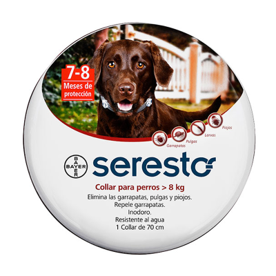 SERESTO COLLAR PERRO MAS DE 8 KG 70CM