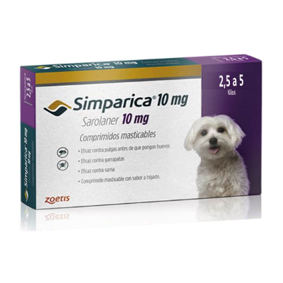 SIMPARICA 10MG 2.5-5KG 1COMPRIMIDO