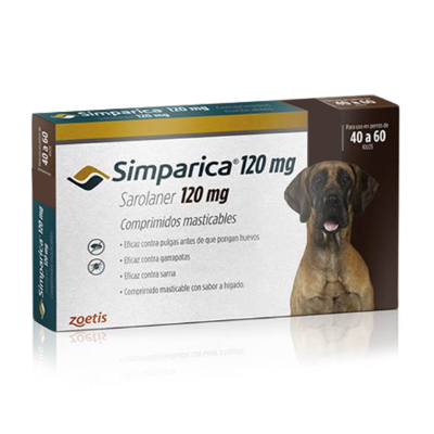 SIMPARICA 120MG 40-60KG 1COMPRIMIDO
