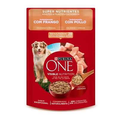 POUCH PURINA ONE DOG ADULTOS Y CACHORROS 85G