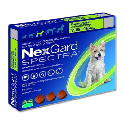NEXGARD SPECTRA 7.6-15KG 1COMPRIMIDO