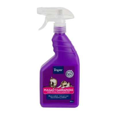 INSECTICIDA AMBIENTAL TRAPER PULGAS Y GARRAPATAS 500CC