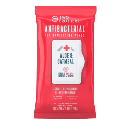 TWO BROTHERS TOALLITAS HUMEDAS ANTIBACTERIAL 40U