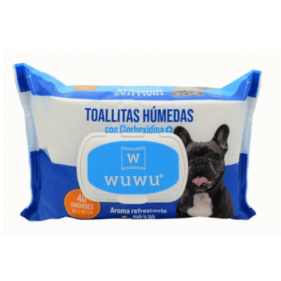 TOALLA HUMEDA CLORHEXIDINA WUWU 40U