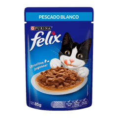 POUCH FELIX PESCADO BLANCO EN SALSA 85gr