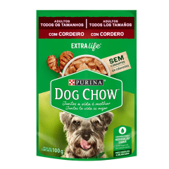 POUCH DOG CHOW ADULTO CORDERO 100gr