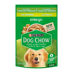 POUCH DOG CHOW CACH POLLO 100gr
