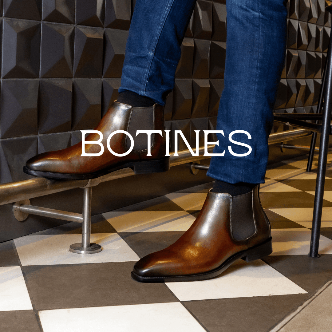 Botines, zapatos y zapatillas de cuero hombre