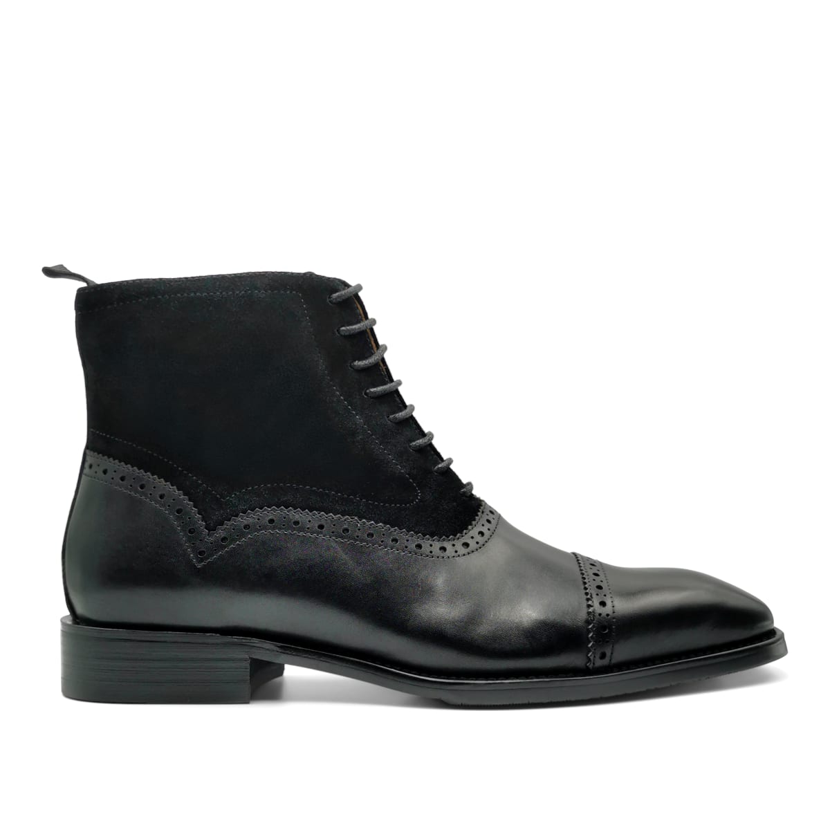 Zapato Botin Negro Suela Goma BOTÍN FEDERICO NEGRO Zapatos Templarios