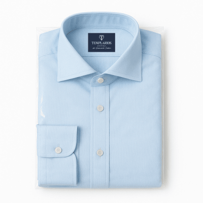 CAMISA CELESTE ALGODÓN1