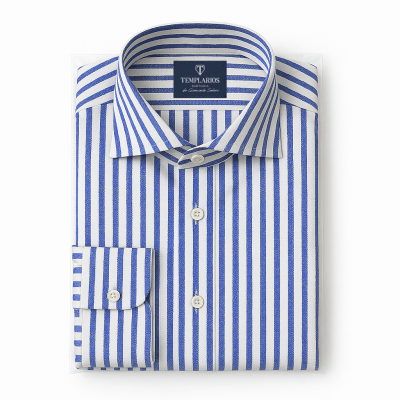 CAMISA RAYA AZUL ALGODÓN1