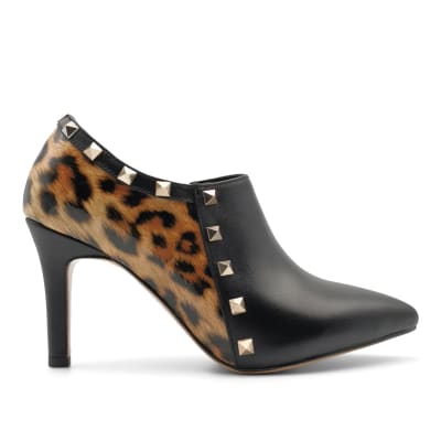 BOTIN VICTORIA LEOPARDO NEGRO