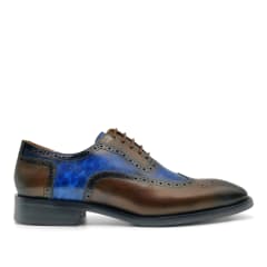 ZAPATO MARTÍN AZUL/COFFEE