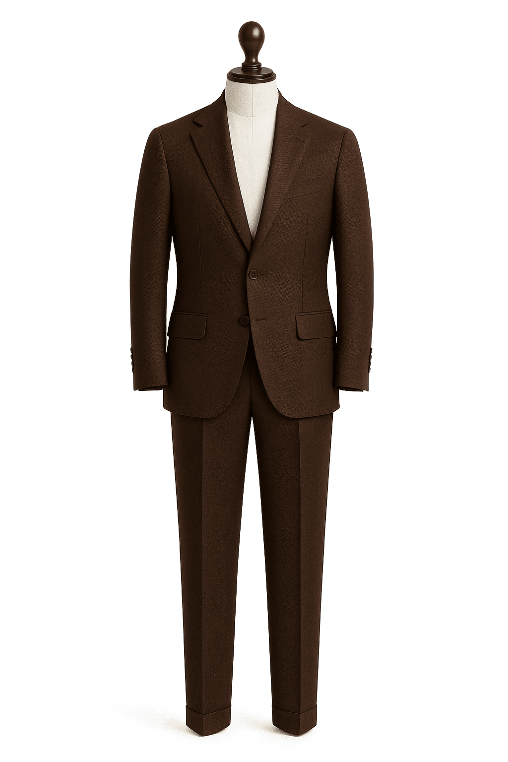 A MEDIDA TRAJE LINO CHOCOLATE