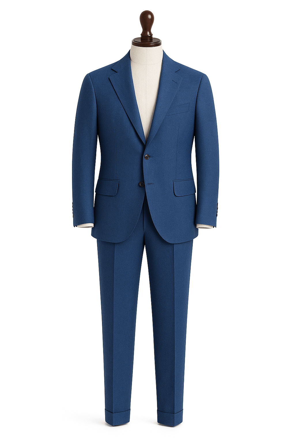 A MEDIDA TRAJE LINO AZUL