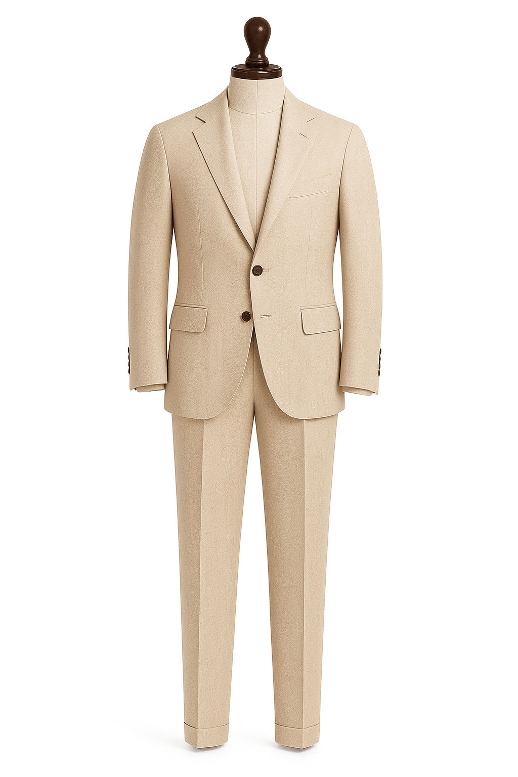 A MEDIDA TRAJE LINO BEIGE