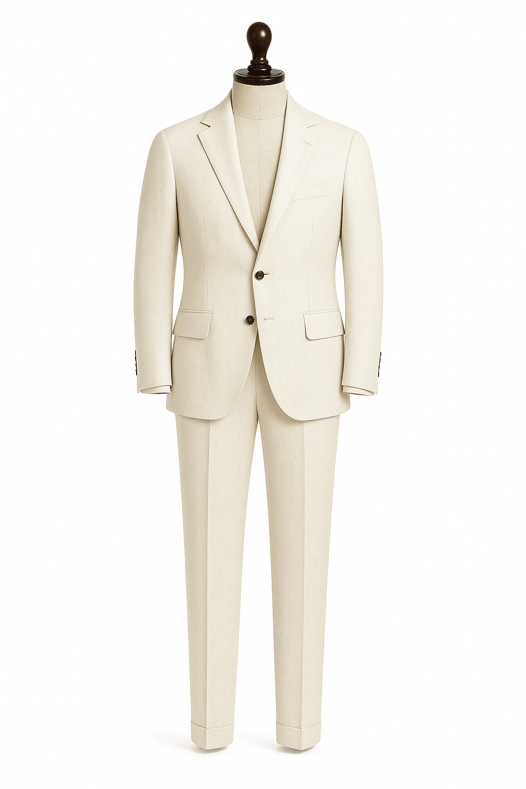 A MEDIDA TRAJE LINO BLANCO