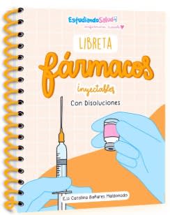 Libreta de Farmacología inyectables Enfermera Rosada
