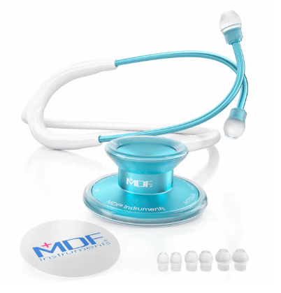 MDF Acoustica - Adult - White/Aqua 3