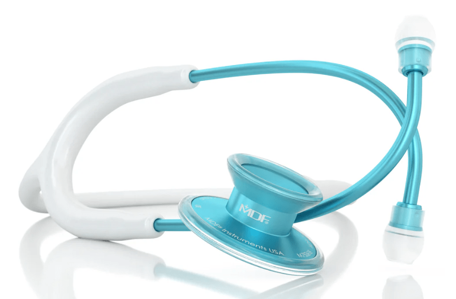 MDF Acoustica - Adult - White/Aqua1