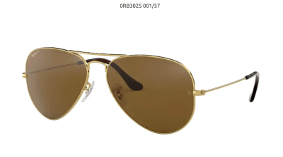 0RB3025 001/57 58 AVIADOR