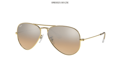 0RB3025 001/3E 58 AVIADOR